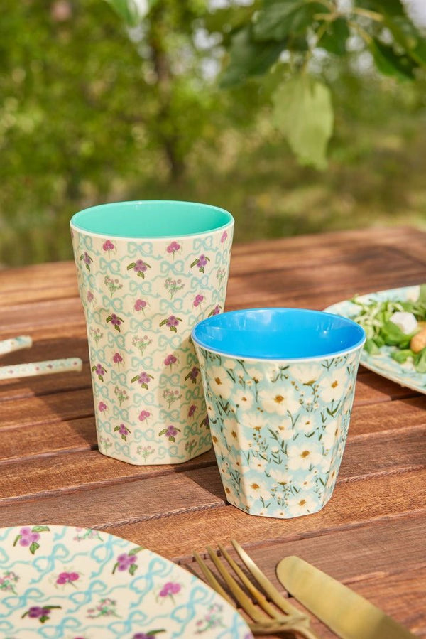 Melamine Cup with Summer Bloom Print - Medium - 250 ml