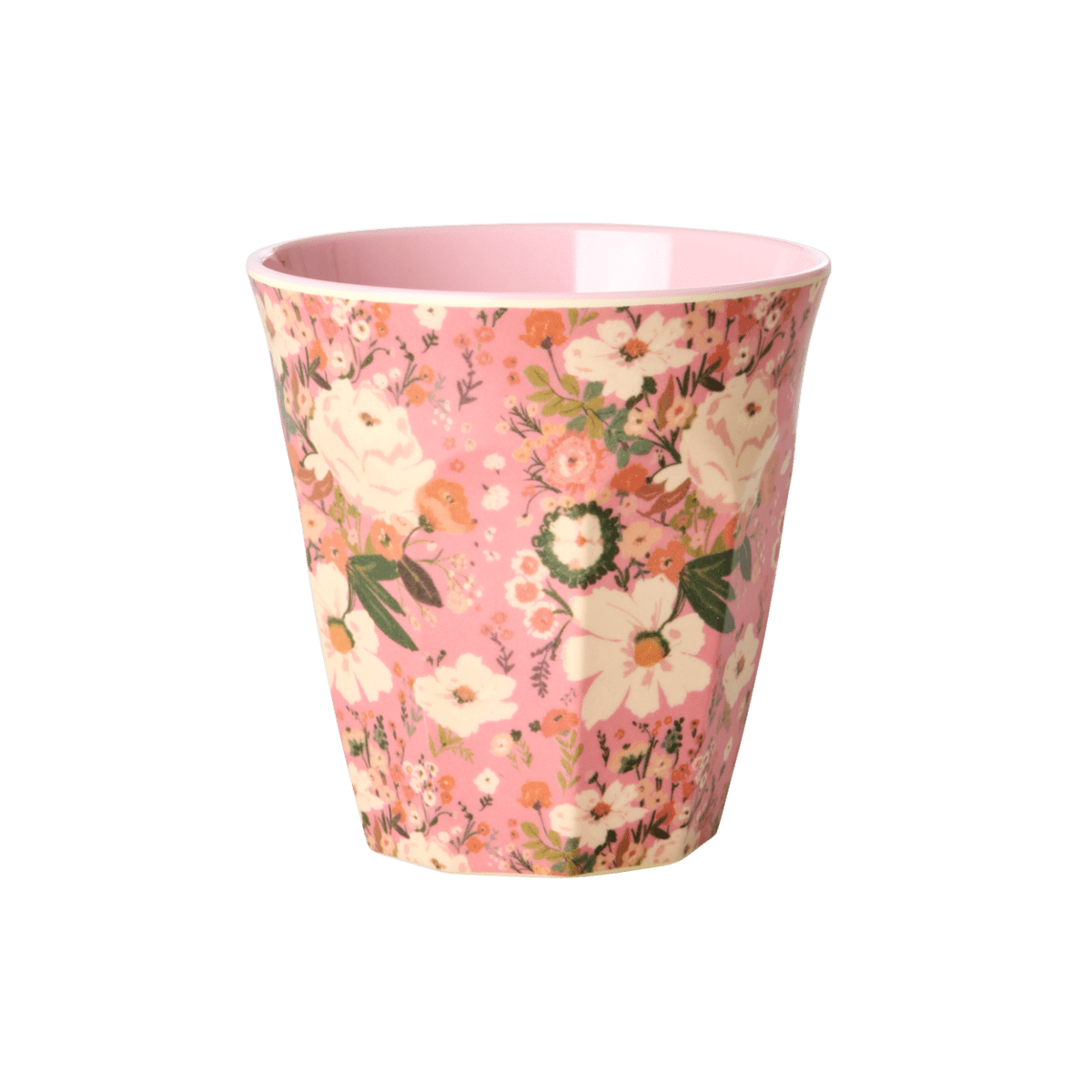 Melamine Cup with Alison Flower Print - Medium - 250 ml