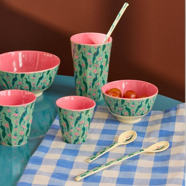 Melamine Cup with Peacock Power Print - Medium - 250 ml