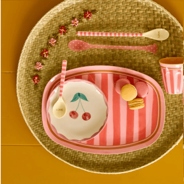Melamine Cup with Organic Stripes Print - Medium - 250 ml