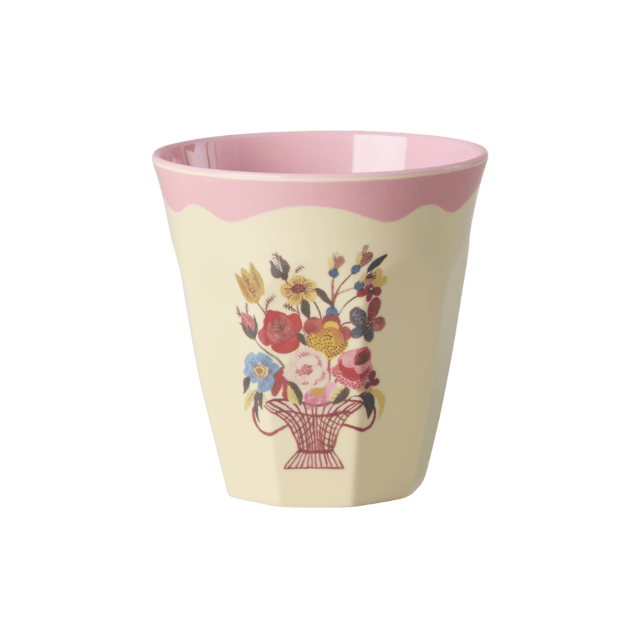 Melamine Cup with Nathalie Lété Print - Medium - Pink - 250 ml
