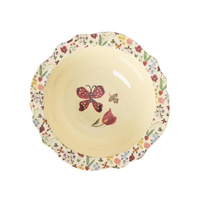 Melamine Vintage Bowl with Nathalie Lété Print - Small - 250 ml