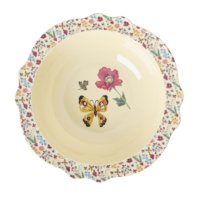 Melamine Vintage Bowl with Nathalie Lété  Print - Large -750 ml