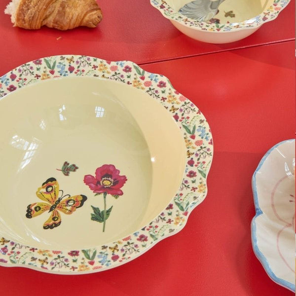 Melamine Vintage Bowl with Nathalie Lété  Print - Large -750 ml
