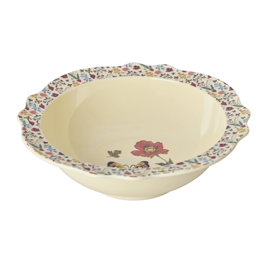 Melamine Vintage Bowl with Nathalie Lété  Print - Large -750 ml