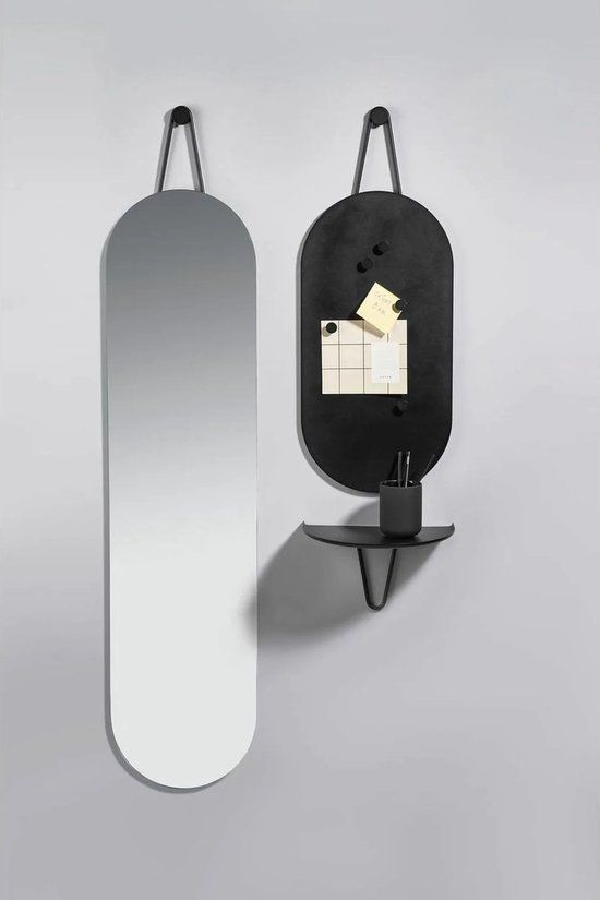 Wall mirror A-Wall Mirror 120x30 Black