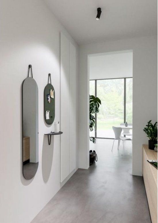 Wall mirror A-Wall Mirror 120x30 Black