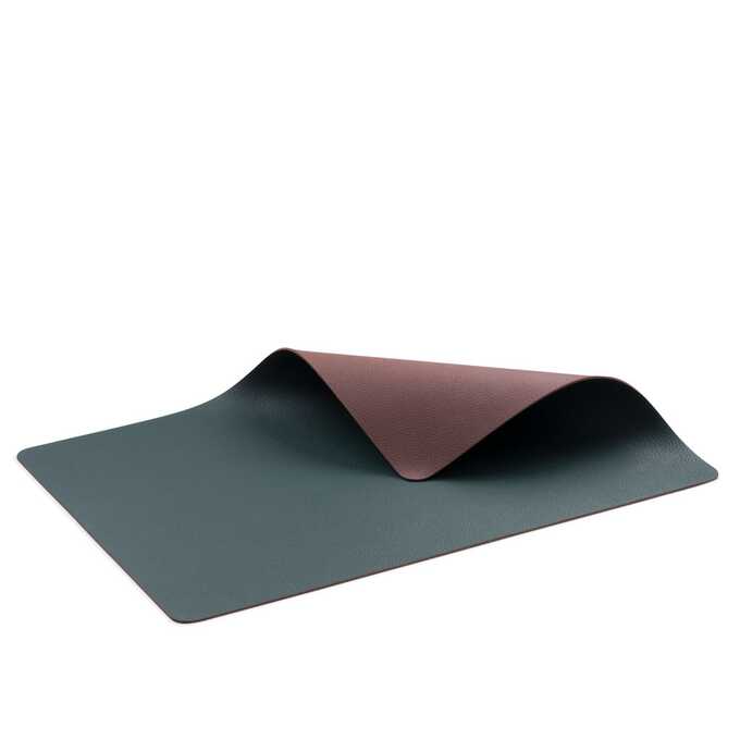 Placemat 46x33 4 pcs Pine green/Dark brown