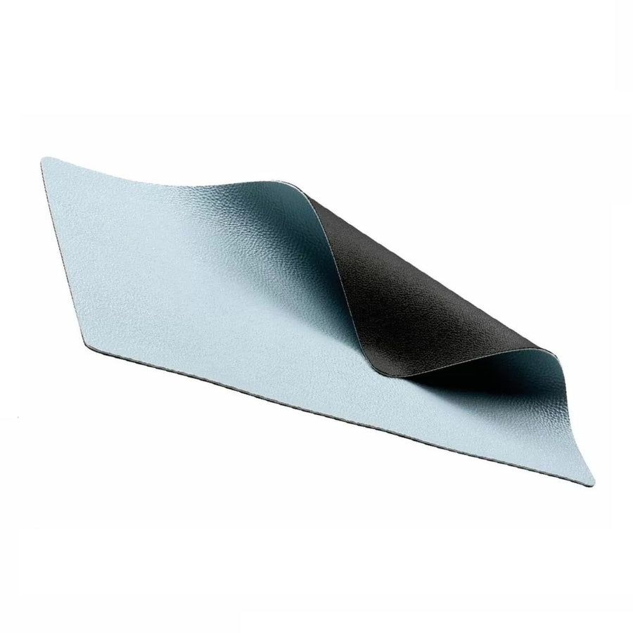 Placemat 46x33 4 pcs Black/Light blue