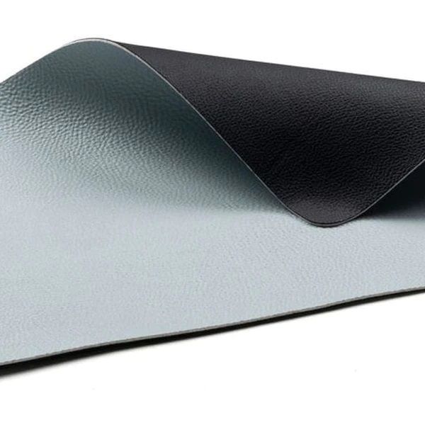 Placemat 46x33 4 pcs Black/Light blue
