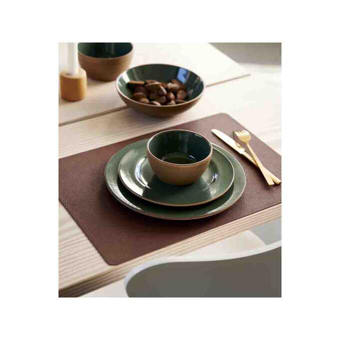 Placemat 46x33 4 pcs Grey/Light pink