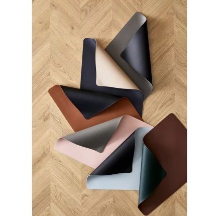 Placemat 46 x 33 cm 4 pcs Wood/Titanium