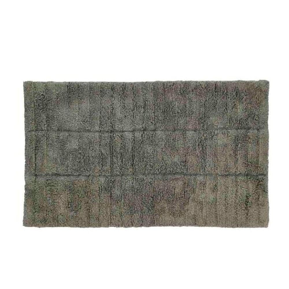 Bath mat olive green tiles