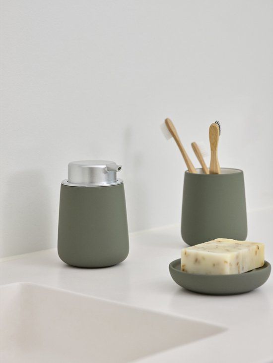 Soap dish Nova Olive green