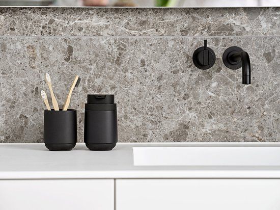 Toothbrush Mug Time Black