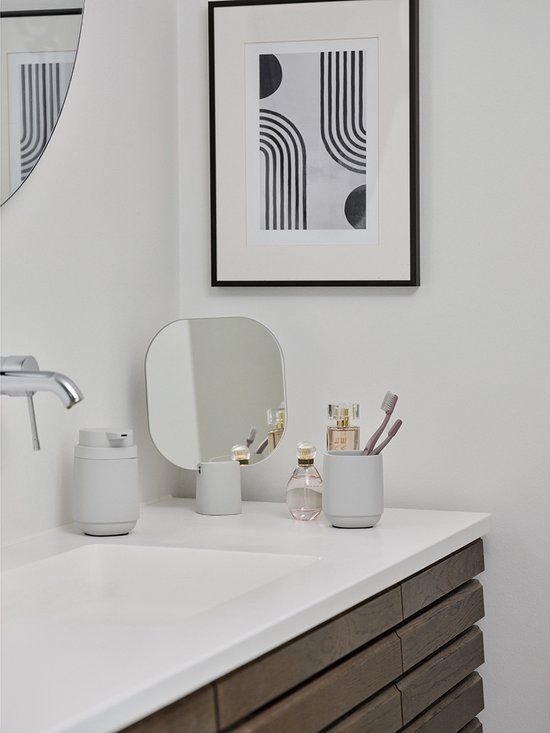 Soap dispenser Time Soft Grey