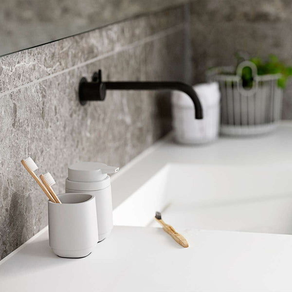 Toothbrush Mug Time Concrete