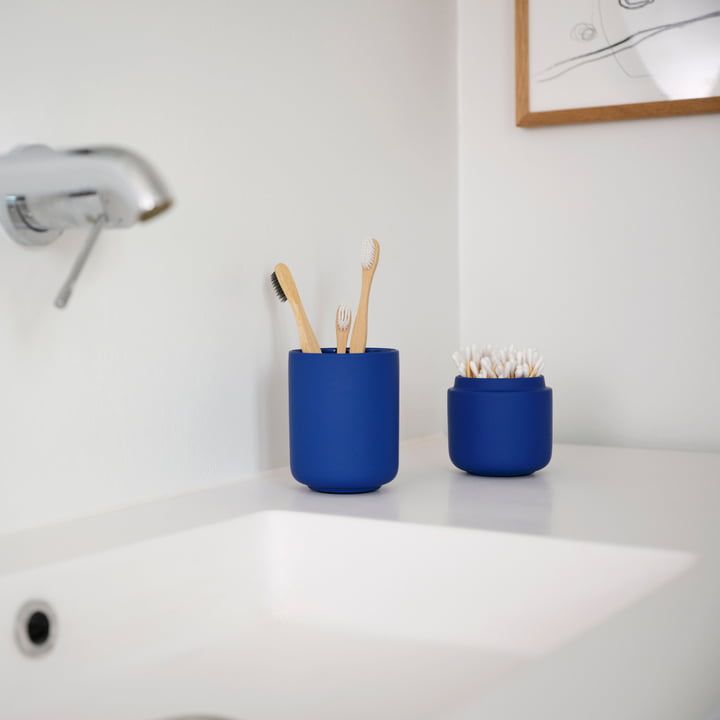 Toothbrush Mug Ume Indigo Blue