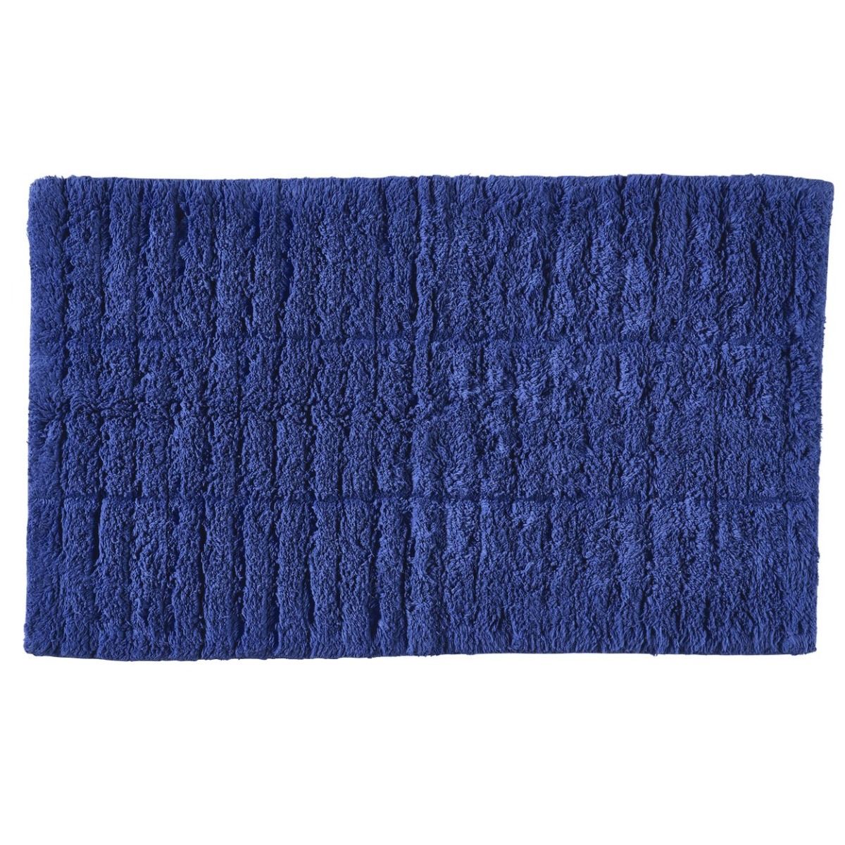 Bath mat Tiles Indigo Blue
