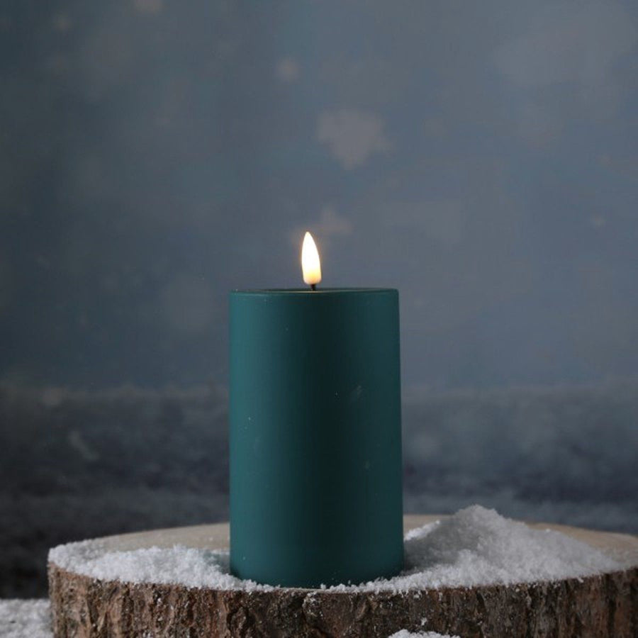 Dark green led candle d 5 * 125 cm