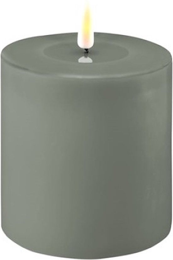 Salvie green led candle 10 * 10 cm