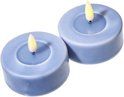 Real Flame Jumbo Tealight 2 pcs Dust blue