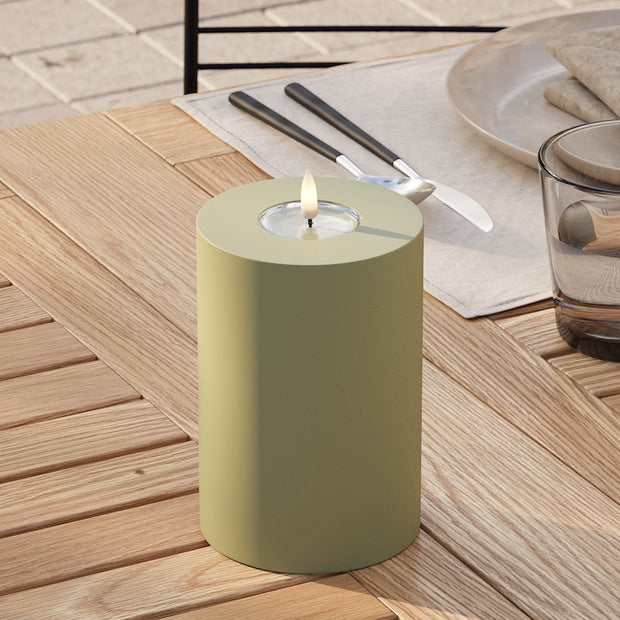 LED stompkaars outdoor 10x15 cm olijfgroen