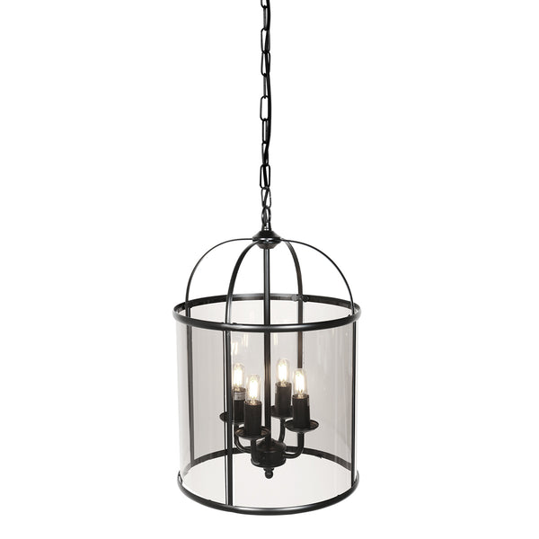 Hanglamp Pimpernel 5972ZW Zwart Ø25 4 x een E14 fitting