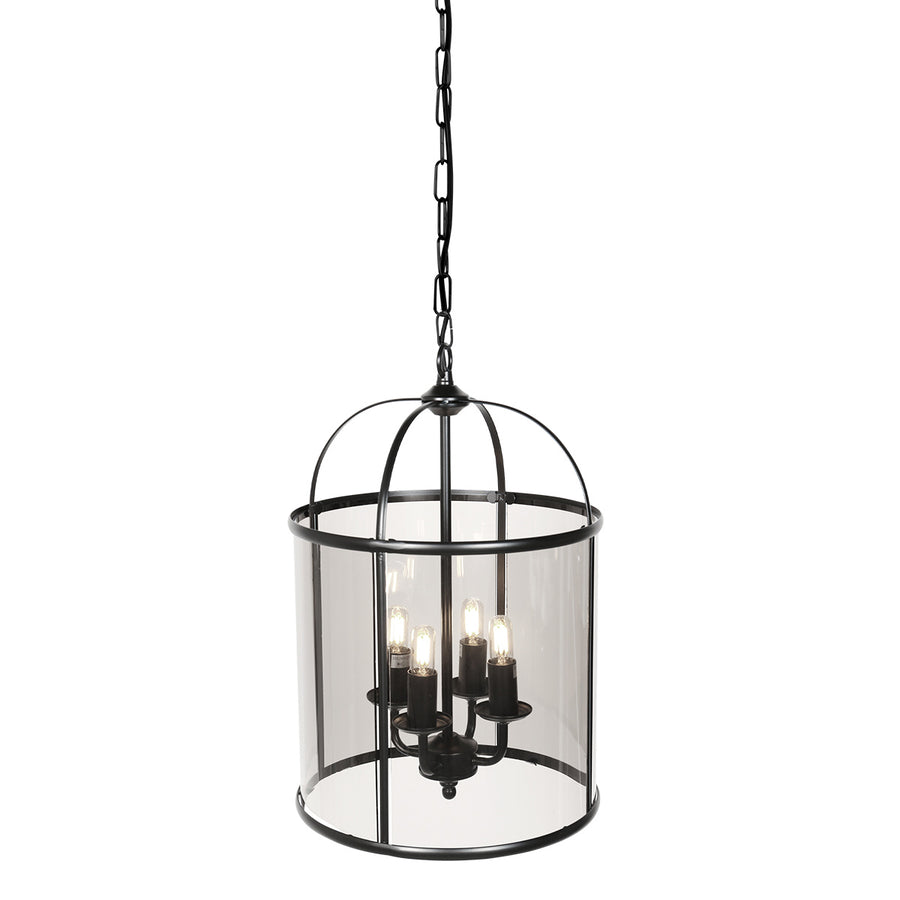 Hanglamp Pimpernel 5972ZW Zwart Ø25 4 x een E14 fitting