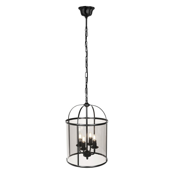 Hanglamp Pimpernel 5972ZW Zwart Ø25 4 x een E14 fitting
