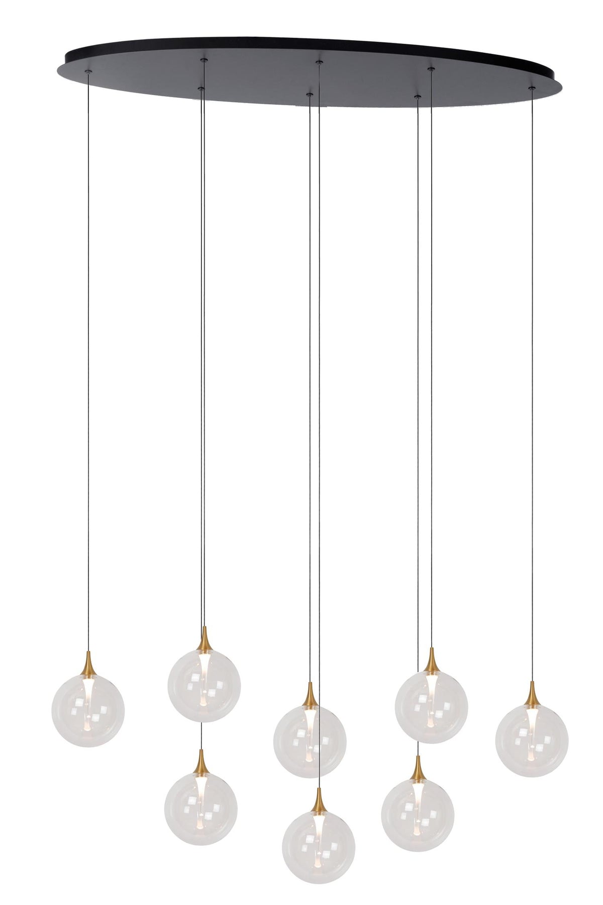 Lucide GISELA dimbare LED-hanglamp 8 × 3,9 W, transparant