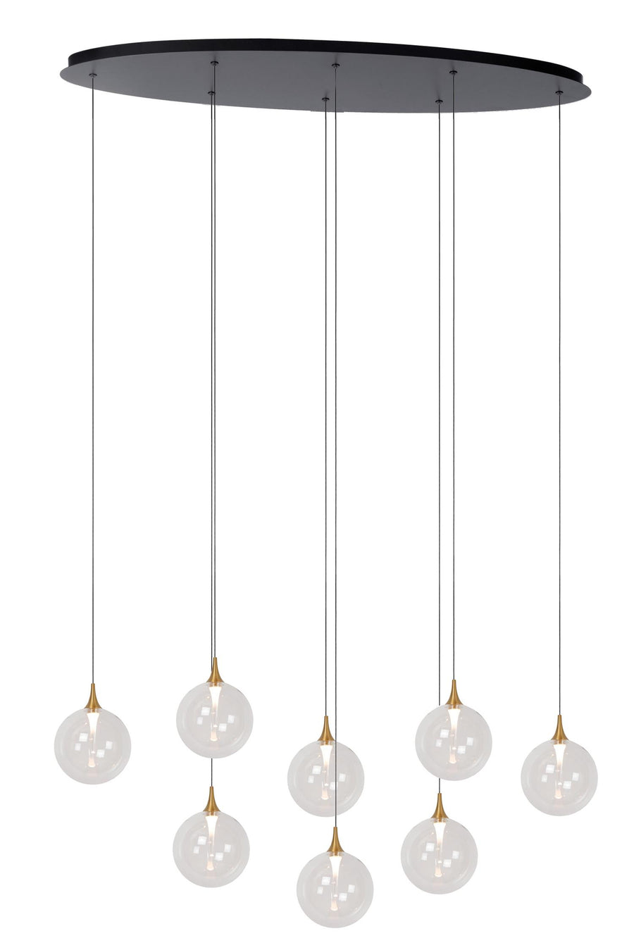 Lucide GISELA dimbare LED-hanglamp 8 × 3,9 W, transparant