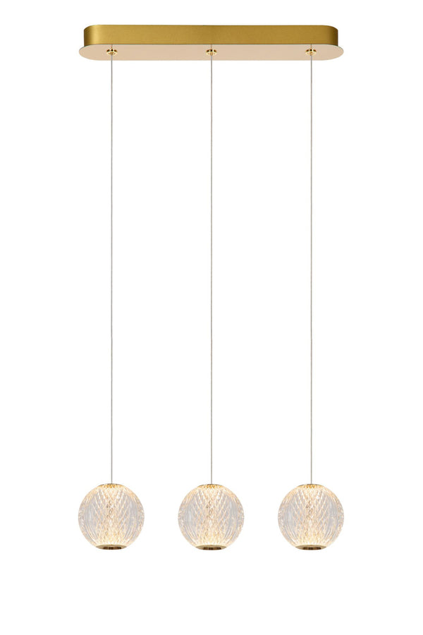 Lucide CINTRA dimbare LED-hanglamp 3 × 4,7 W, transparant