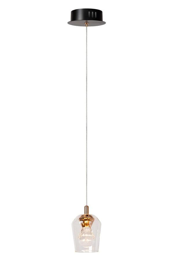 Lucide BERLIANE dimbare LED-hanglamp Ø 12 cm, 4 W, transparant