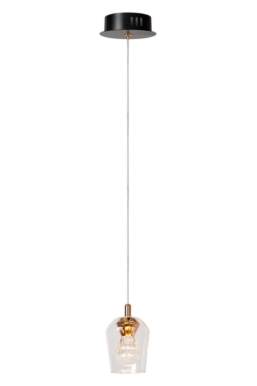 Lucide BERLIANE dimbare LED-hanglamp Ø 12 cm, 4 W, transparant