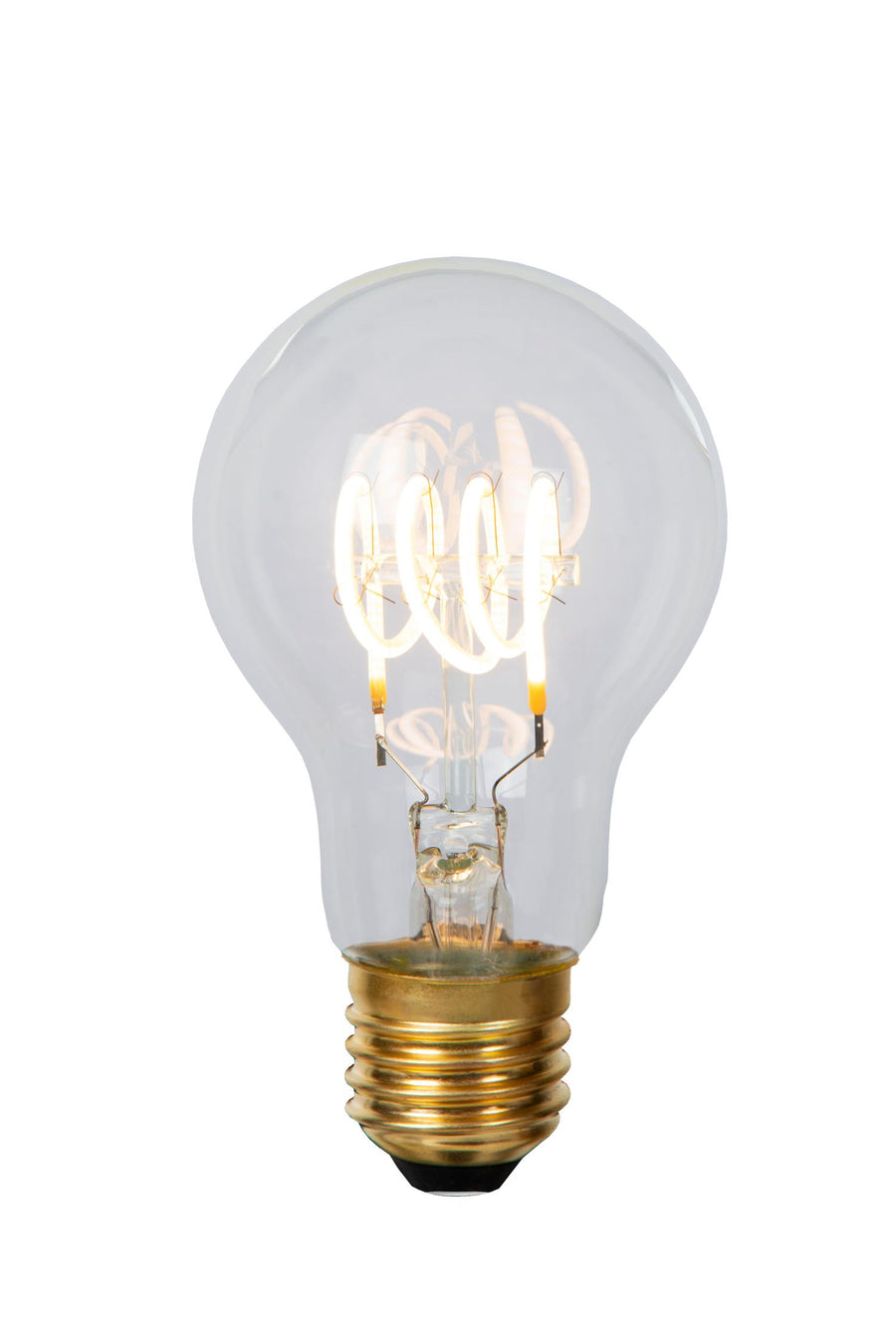 Lucide A60 dimbare LED-filamentlamp E27 Ø 6 cm, 4,9 W, 2700 K, transparant