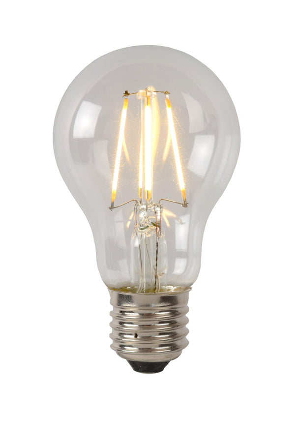 Lucide A60 Klasse B dimbare LED-filamentlamp E27 Ø 6,4 cm, 7 W, 2700 K, transparant