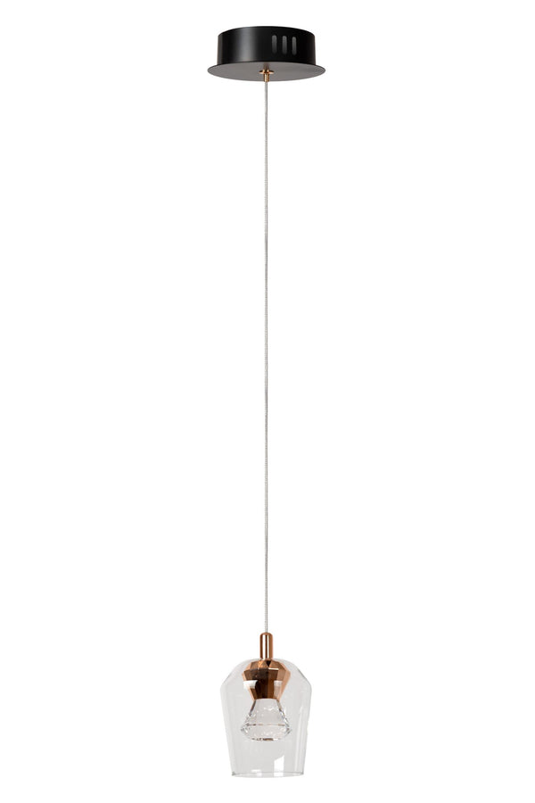 Lucide BERLIANE dimbare LED-hanglamp Ø 12 cm, 4 W, transparant