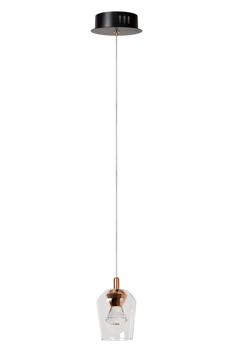 Lucide BERLIANE dimbare LED-hanglamp Ø 12 cm, 4 W, transparant