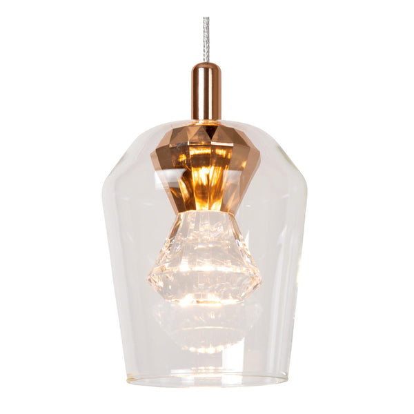 Lucide BERLIANE dimbare LED-hanglamp Ø 12 cm, 4 W, transparant
