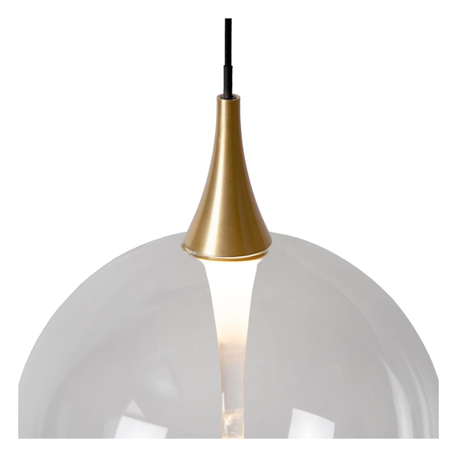 Lucide GISELA dimbare LED-hanglamp 8 × 3,9 W, transparant