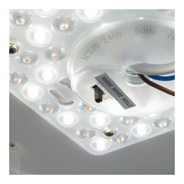 Lucide SKETES dimbare LED-plafondlamp Ø 35,2 cm, 18 W, 2700–5000 K, transparant