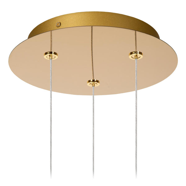 Lucide CINTRA dimbare LED-hanglamp Ø 25 cm, 3 × 4,7 W, transparant
