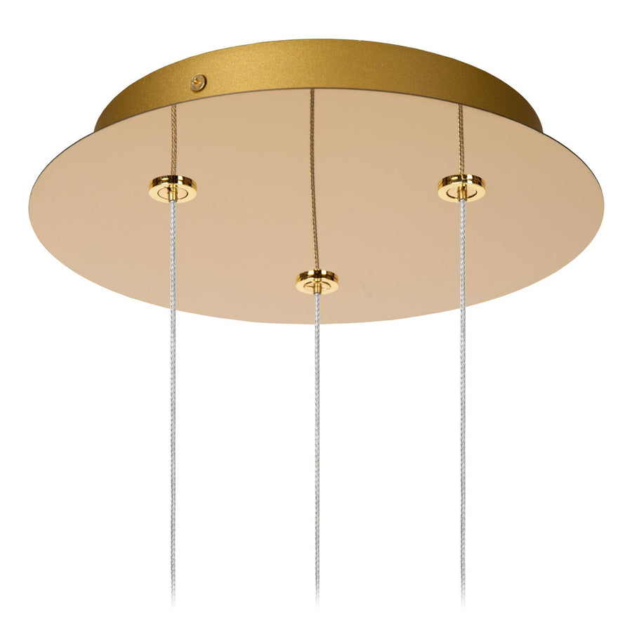 Lucide CINTRA dimbare LED-hanglamp Ø 25 cm, 3 × 4,7 W, transparant