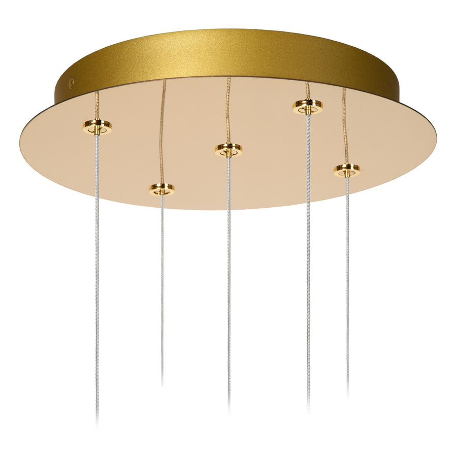 Lucide CINTRA dimbare LED-hanglamp Ø 32 cm, 5 × 4,7 W, transparant
