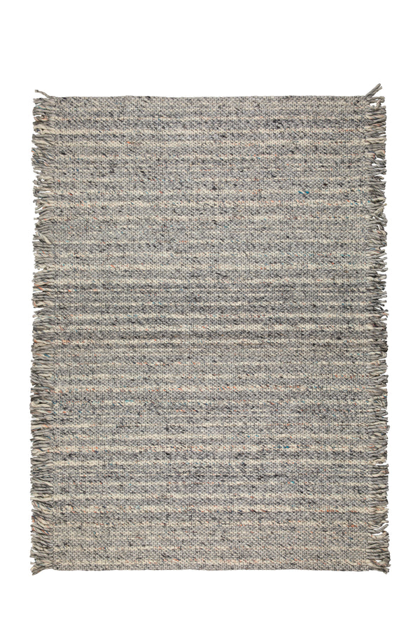 Frills vloerkleed 170x240 grijs/blauw