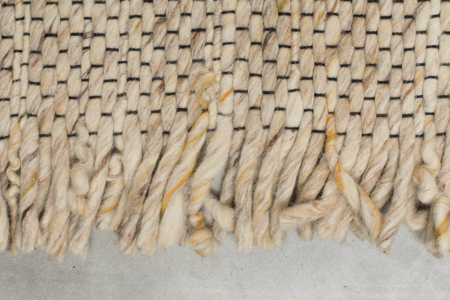 Vloerkleed Frills 170x240 Beige/Geel