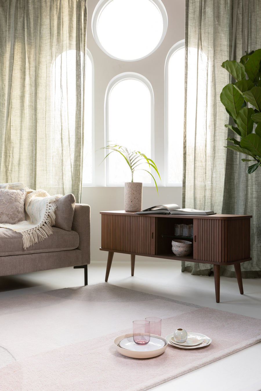 Vloerkleed Dream 200x300 Naturel/Roze