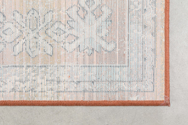 Vloerkleed Mahal Blauw/Baksteen 170x240