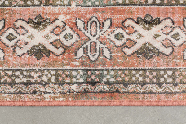 Vloerkleed Mahal Roze/Olive 200x300